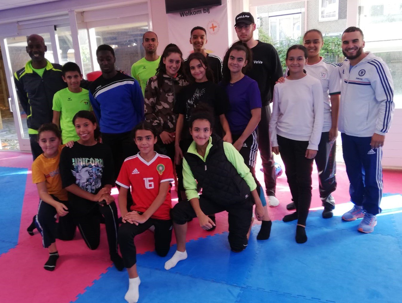 Bezoek van taekwondoclub Louisa martial arts